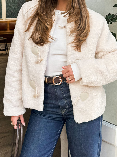 【 JEANS】fox shearing jacket COLE HAUSER FAUX SHEARLING DENIM JACKET | Lucky Brand