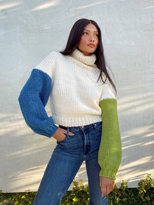 Seonna Color Block Sweater - Final Sale - Stitch And Feather