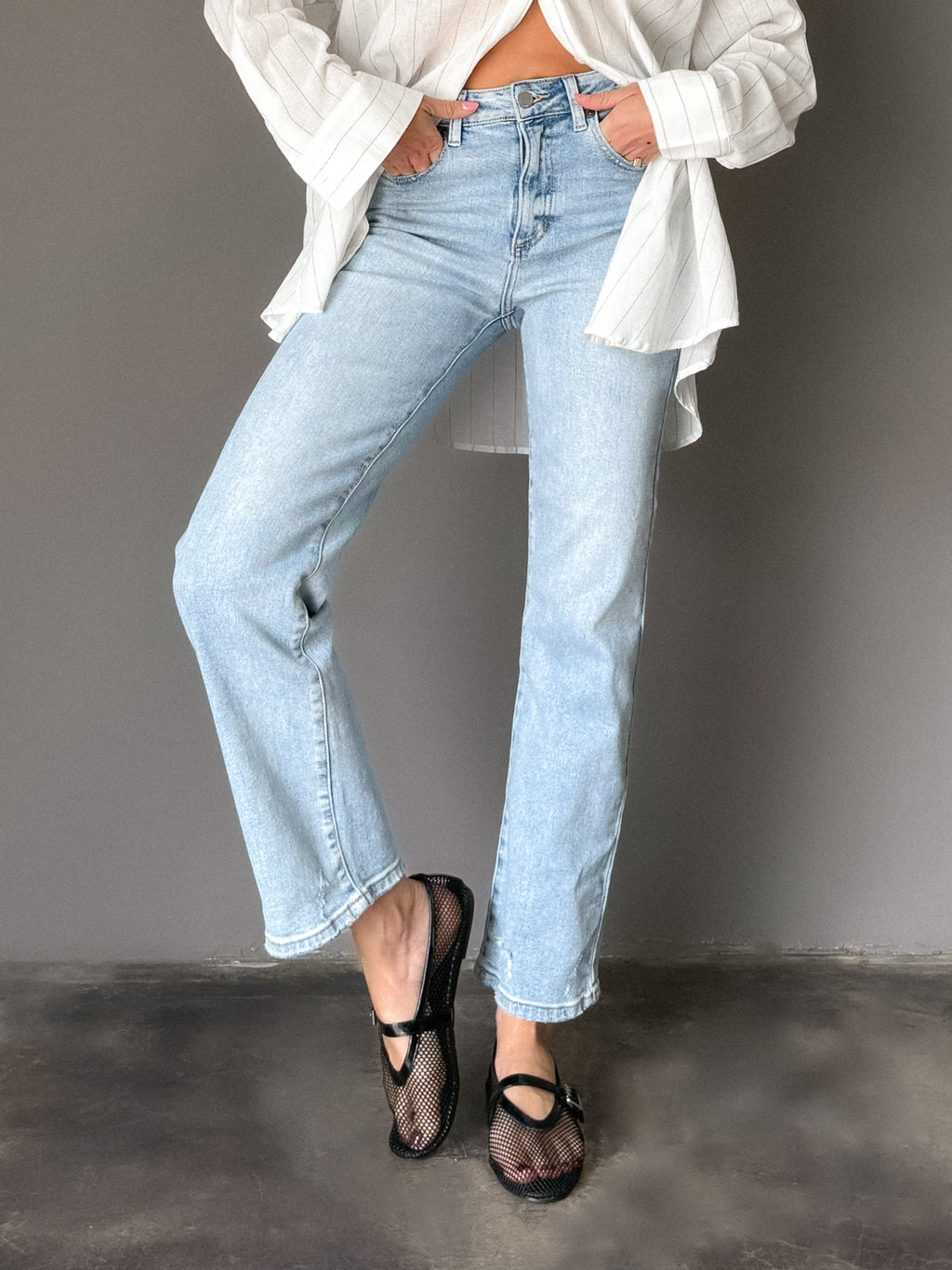 Mollie Straight Leg Jeans - Stitch And Feather