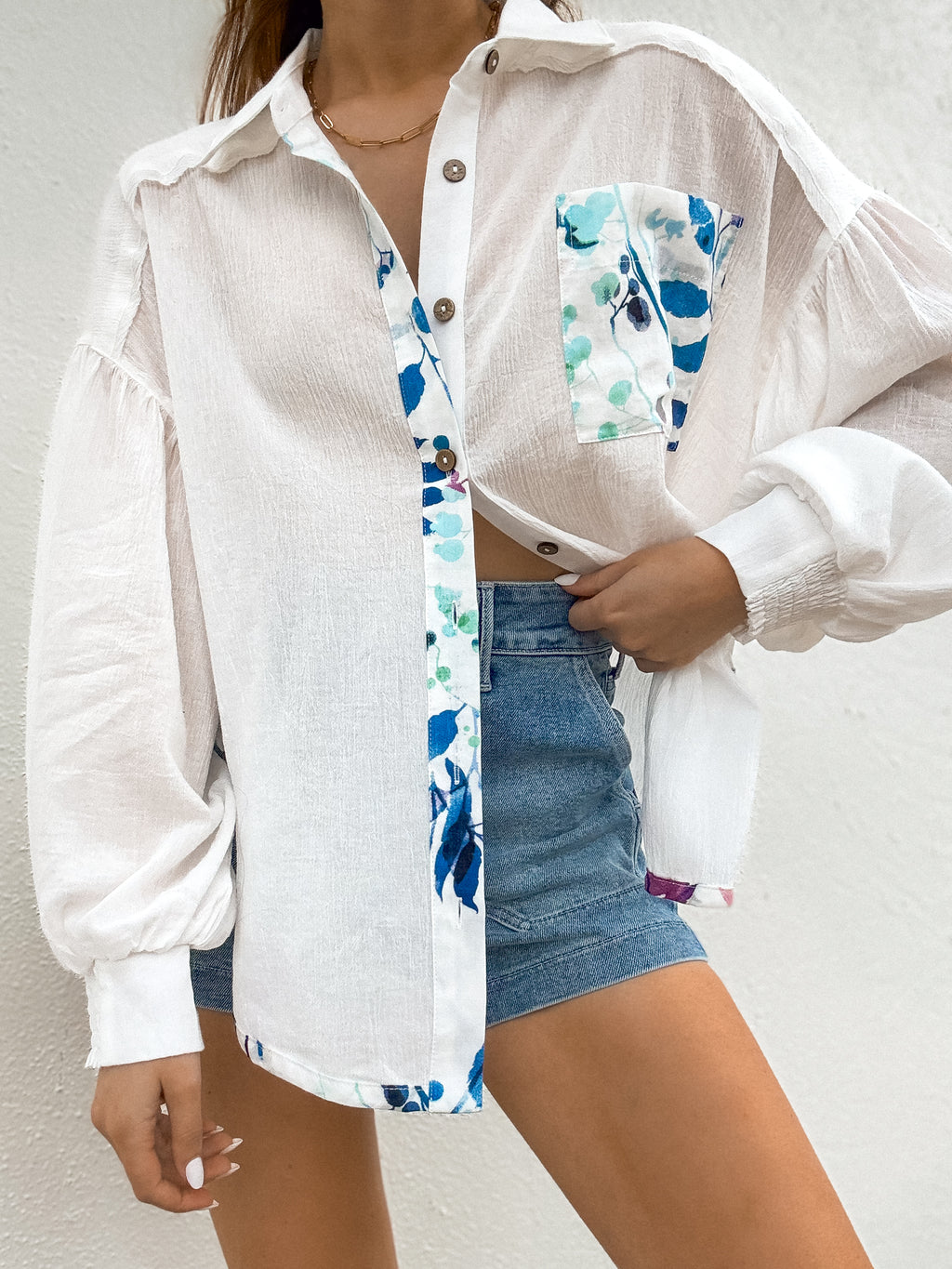 Amara Floral Button Down - Stitch And Feather