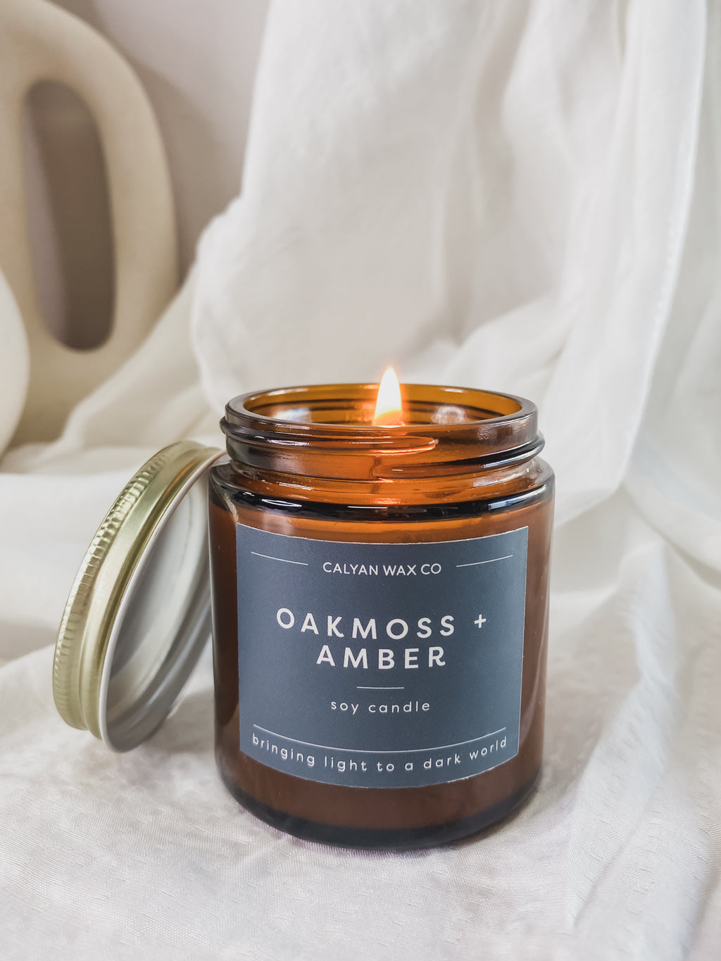 Oakmoss + Amber Mini Amber Jar - Stitch And Feather