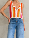 Rainbow Sherbet Crochet Top - Stitch And Feather