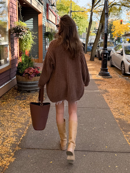 Missoula Oversized Knit Cardigan – Stitch And Feather