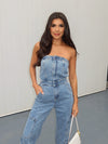 Outlaw Cargo Denim Jumpsuit - Stitch And Feather