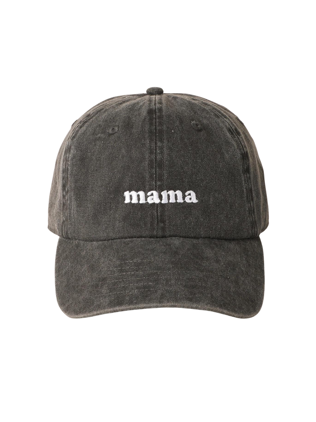 Mama Baseball Cap in Black - Stitch And Feather