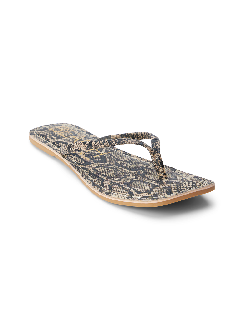 Bungalow Sandal in Brown Snake - Stitch And Feather