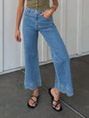 Marin Embroidered Flare Jeans - Stitch And Feather