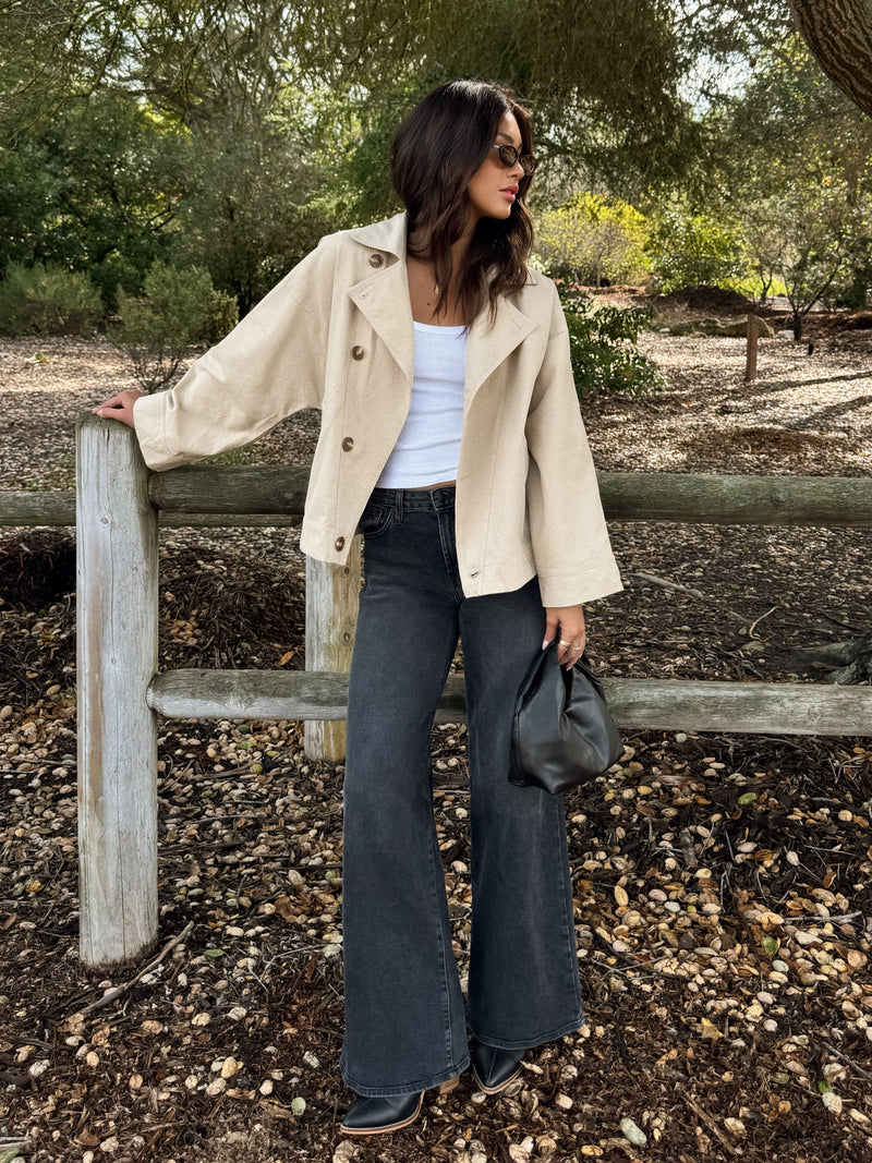 Tatum Asymmetrical Button Jacket