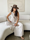 Dazed Smocked Tie Front Top - Stitch And Feather