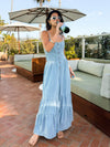 Mallorca Tiered Denim Jumpsuit