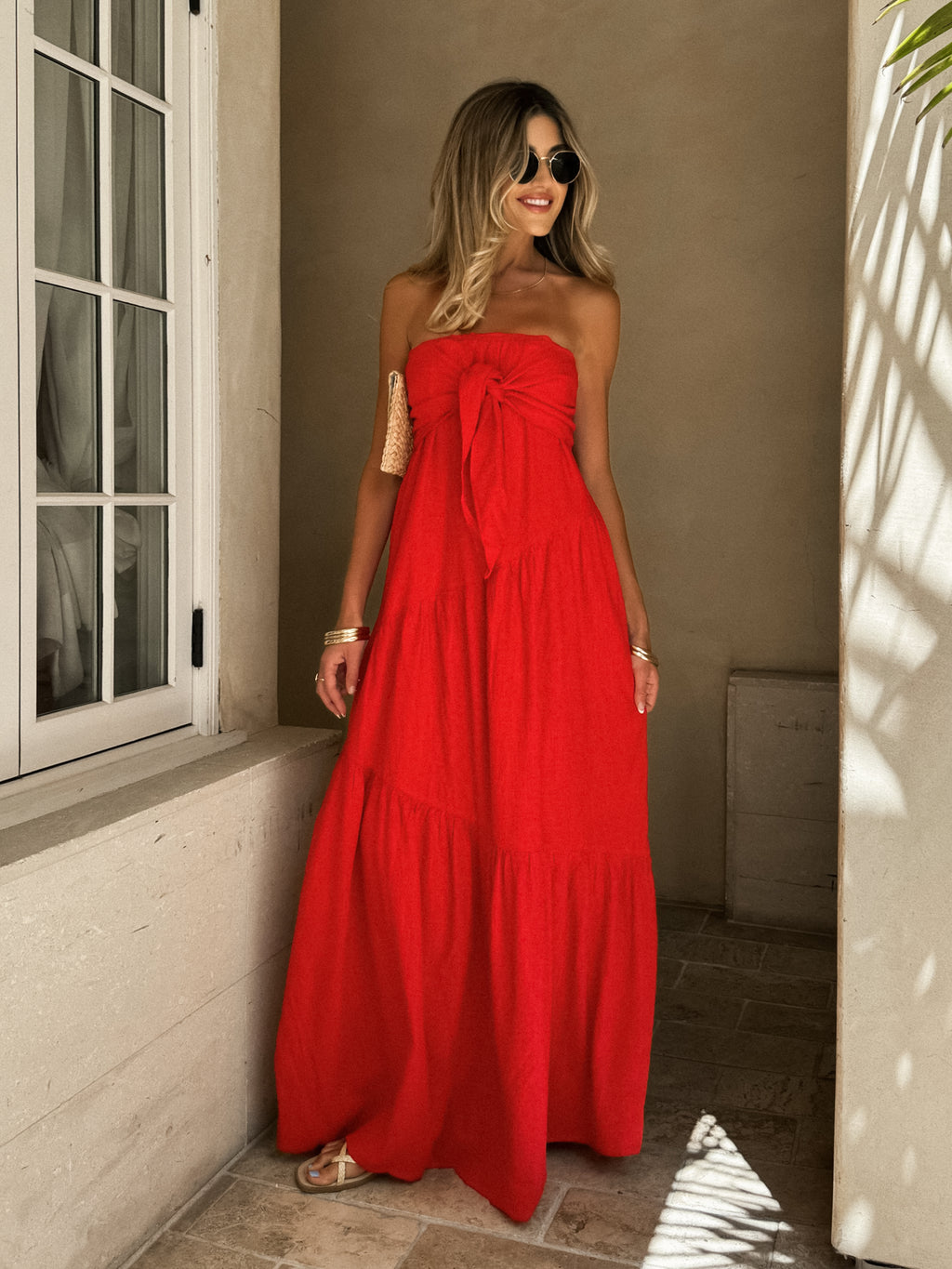 Seeing Red Maxi Dress - Stitch And Feather