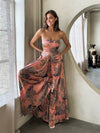 Kyla Floral Strapless Jumpsuit