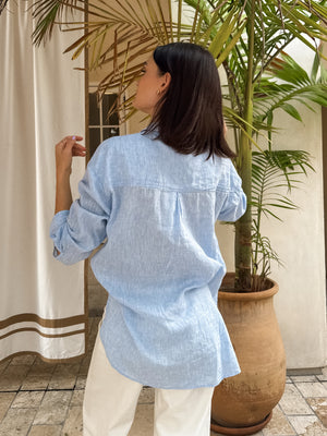 Dreamin' Linen Button Down - Stitch And Feather