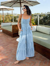 Mallorca Tiered Denim Jumpsuit