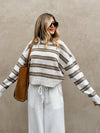Alpaca Stripe Knit Sweater