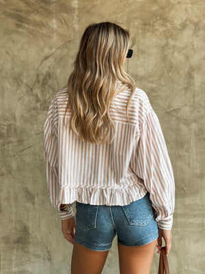 Isla Stripe Button Down - Stitch And Feather
