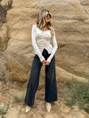 Cadence Knit Long Sleeve in Ecru