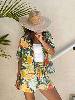 Mai Tai Linen Button Down