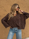Chicago Cable Knit Sweater in Chestnut