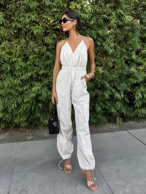 All About Confidence Cargo Jumpsuit - Final Sale - Stitch And Feather