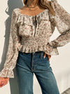 Wild Flower Ruffle Blouse - Stitch And Feather