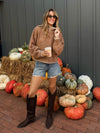 Caramel Crumble Knit Sweater - Stitch And Feather