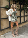Delilah Floral Strapless Romper