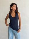 Cait Scoop Neck Tank - Stitch And Feather
