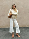 Sabelle Knit Sweater in Yellow - Stitch And Feather