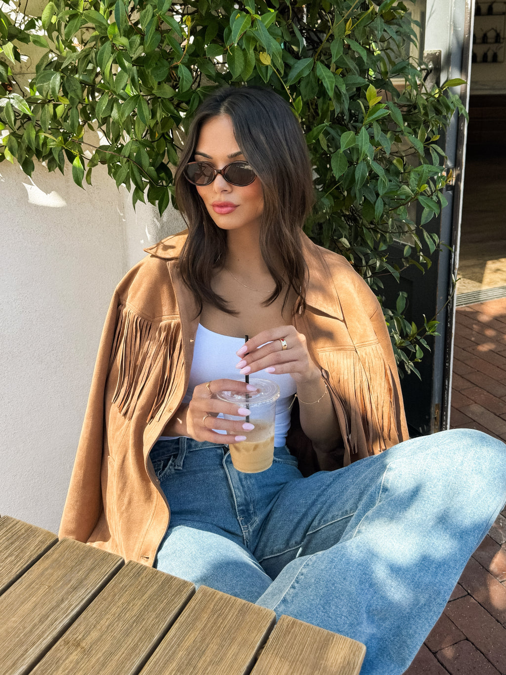 Blaine Fringe Suede Jacket - Stitch And Feather