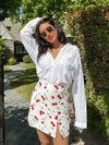 Maribel Cherry Mini Skirt - Stitch And Feather