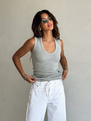 Cait Scoop Neck Tank - Stitch And Feather