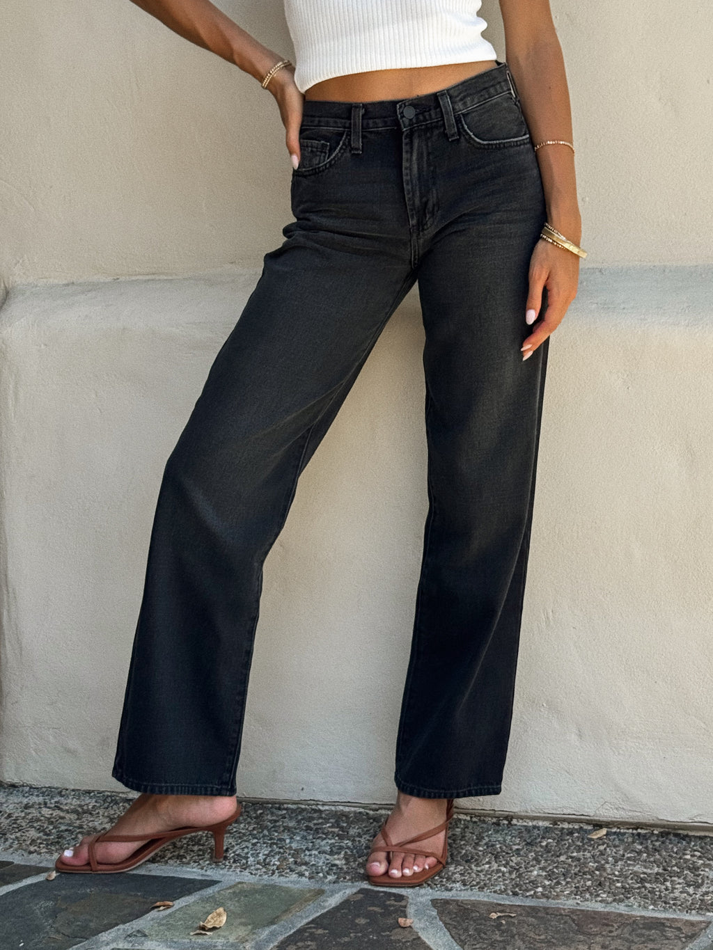 Serene Straight Leg Jeans - Stitch And Feather