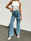 Far Out Wide Leg Jeans in Medium - Stitch And Feather