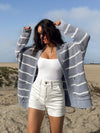Jeanette Stripe Knit Cardigan - Stitch And Feather