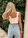 Catching Rays Denim Corset Top - Stitch And Feather