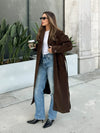 West Village Vegan Suede Coat