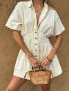 Sunny Pleated Mini Dress - Stitch And Feather