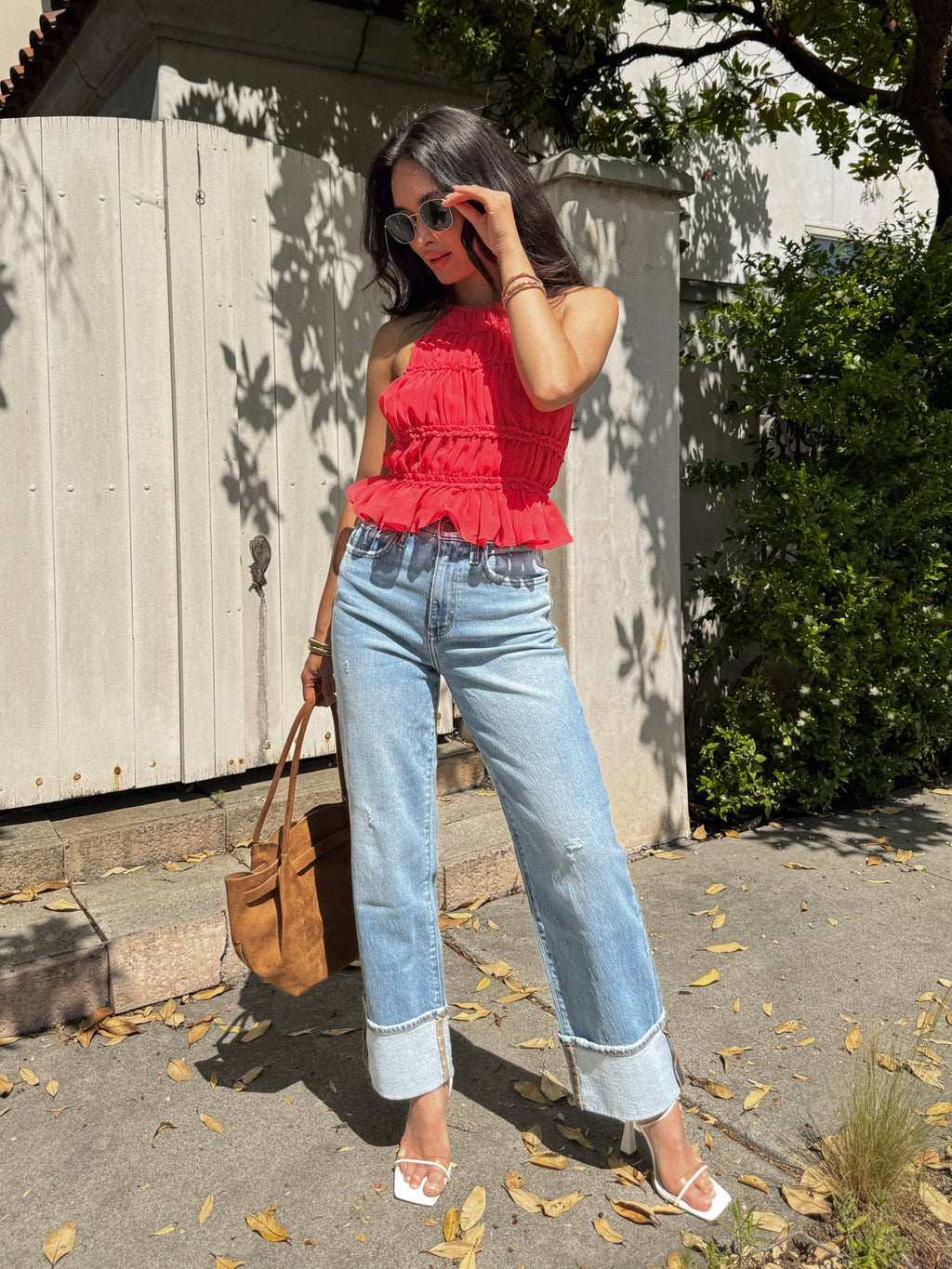 Sunkiss Ruffle Halter Top - Stitch And Feather