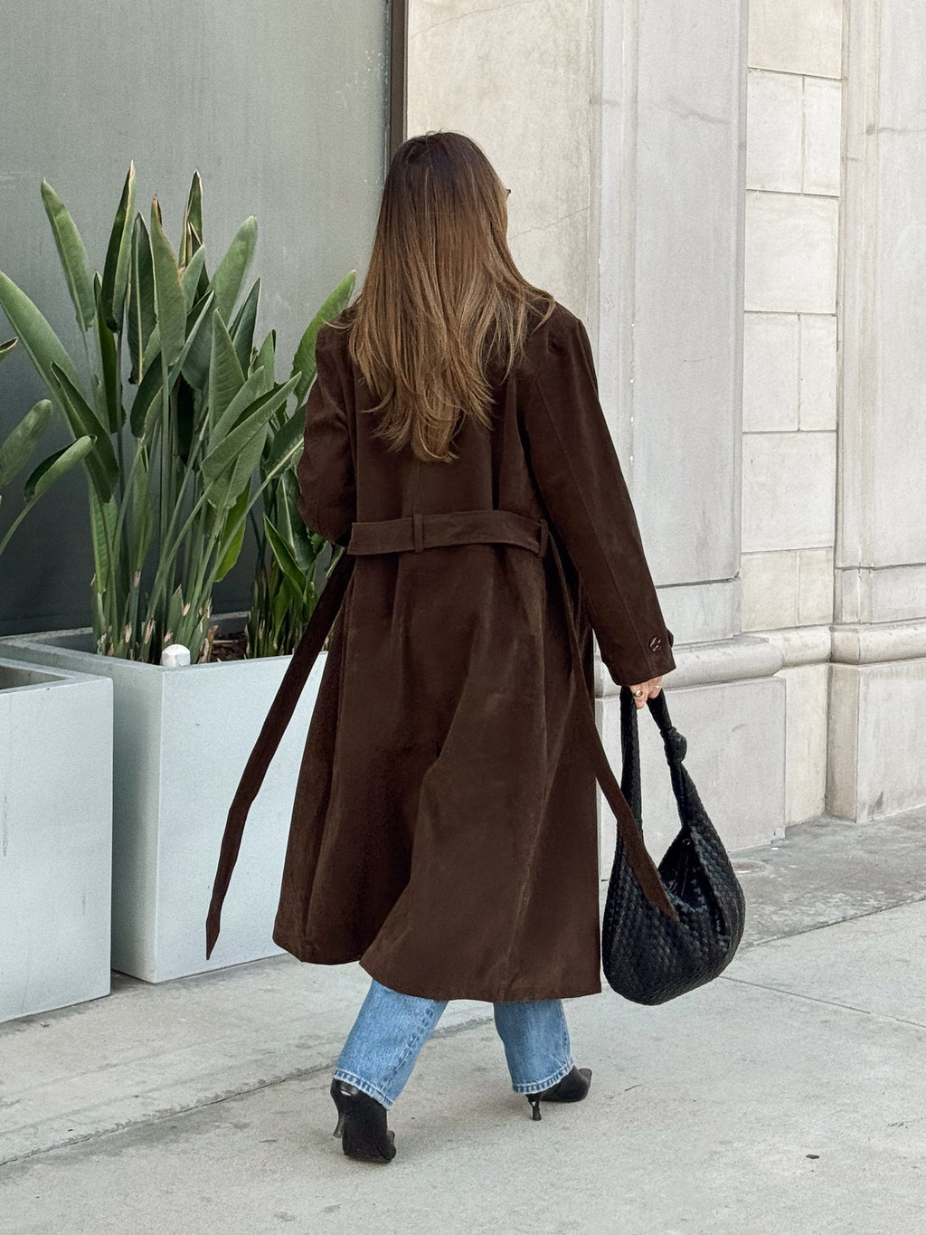 West Village Vegan Suede Coat