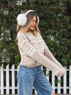 Snow Angel Knit Sweater - Stitch And Feather