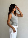 Cait Scoop Neck Tank - Stitch And Feather