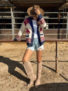 Carson Cowboy Print Cardigan - Stitch And Feather