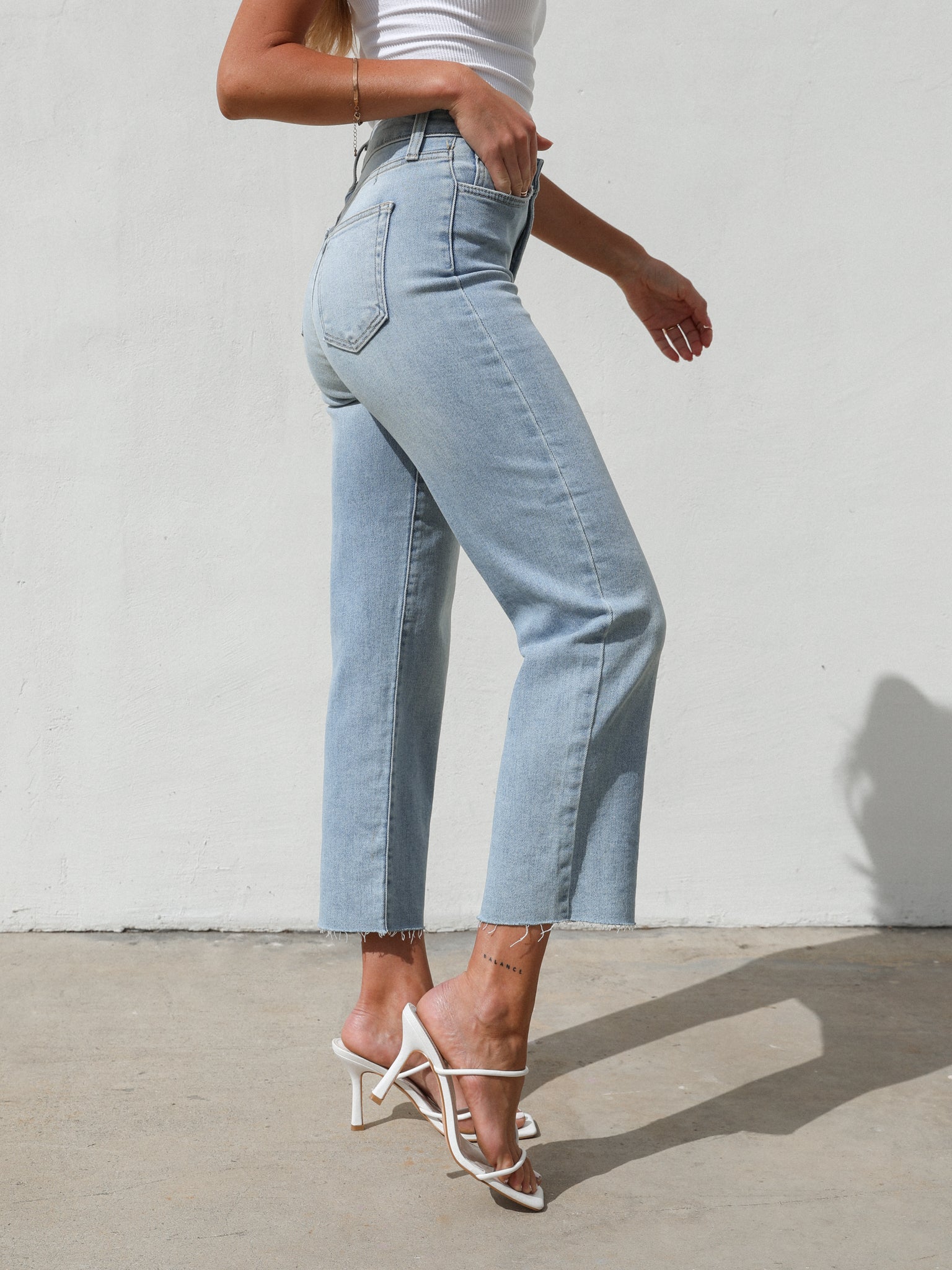 Classic Crop Straight Jeans