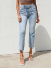 Sunfaded Criss Cross Kick Flare Jeans - Stitch And Feather