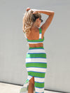 Kellie Stripe Bodycon Maxi Dress - Final Sale - Stitch And Feather