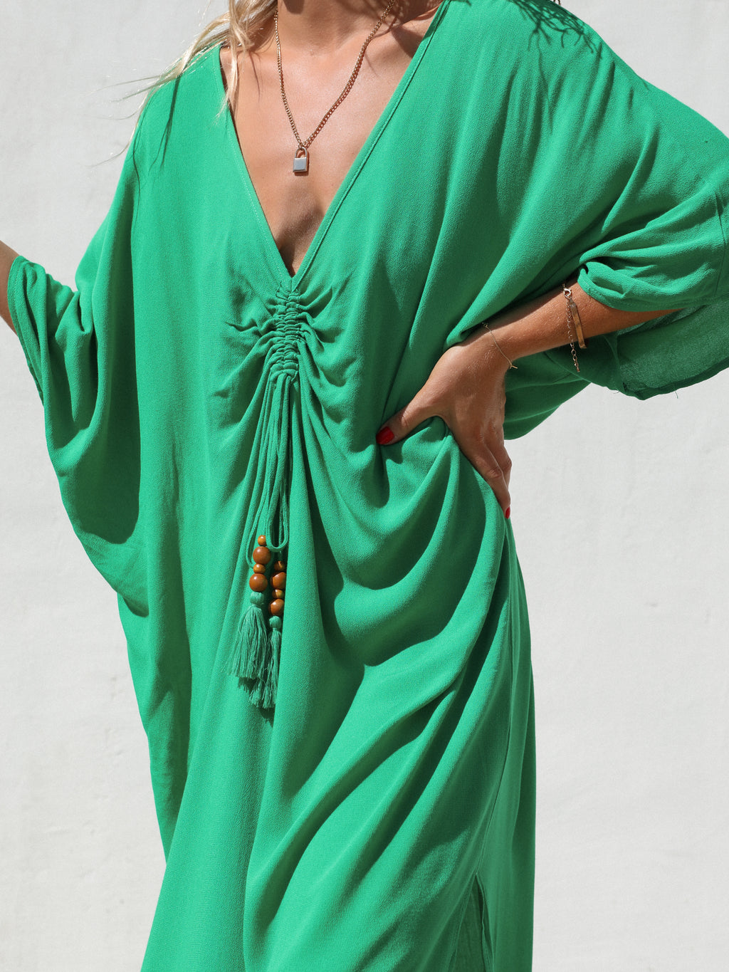 Crete Kaftan Maxi Dress - Stitch And Feather