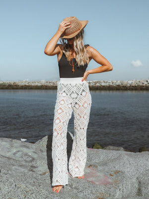 Sunkissed Crochet Pants in Natural - Final Sale - Stitch And Feather