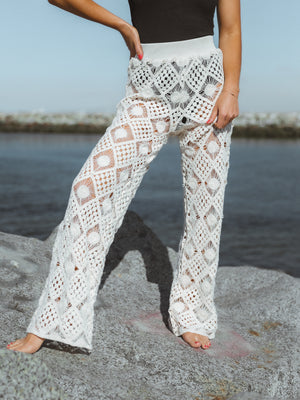 Sunkissed Crochet Pants in Natural - Final Sale - Stitch And Feather