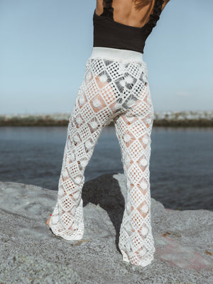Sunkissed Crochet Pants in Natural - Final Sale - Stitch And Feather